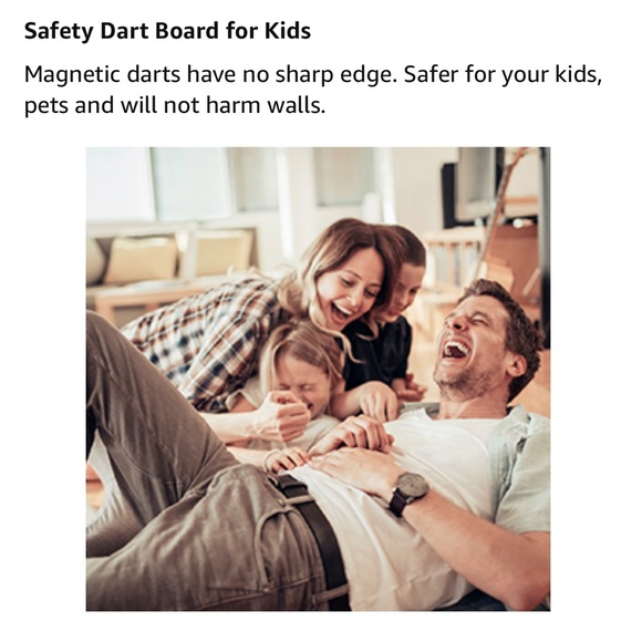 Lanao Magnet Dartboard for Kids & Adults/Double Sided Board Games - Picture 5 of 9